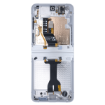 OLED Assembly With Frame Compatible for Samsung Galaxy Z Flip 7 FE 5G (US & International) (Refurbished) – White